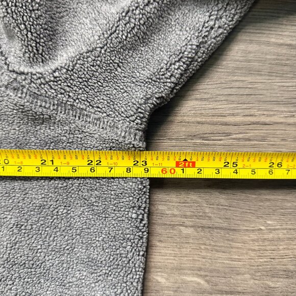 L.L. Bean Men’s Tumbled Sherpa Pullover - Grey/Red - Picture 5 of 6